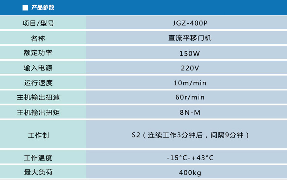 平移門電機開門機JGZ-400P1